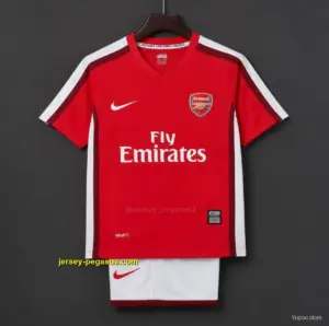 Retro Kids Arsenal Red Home Jersey