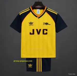 Retro Kids Arsenal Yellow Away Jersey
