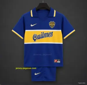 Retro Kids Boca Juniors Home Jersey