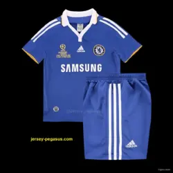 Retro Kids Chelsea Home Champion Jersey