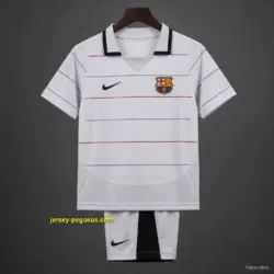 Retro Kids FC Barcelona Away Grey Jersey