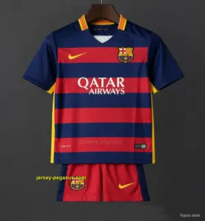 Retro Kids FC Barcelona Home Jersey