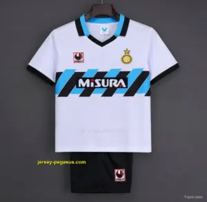 Retro Kids Inter Milan White & Blue Away Jersey