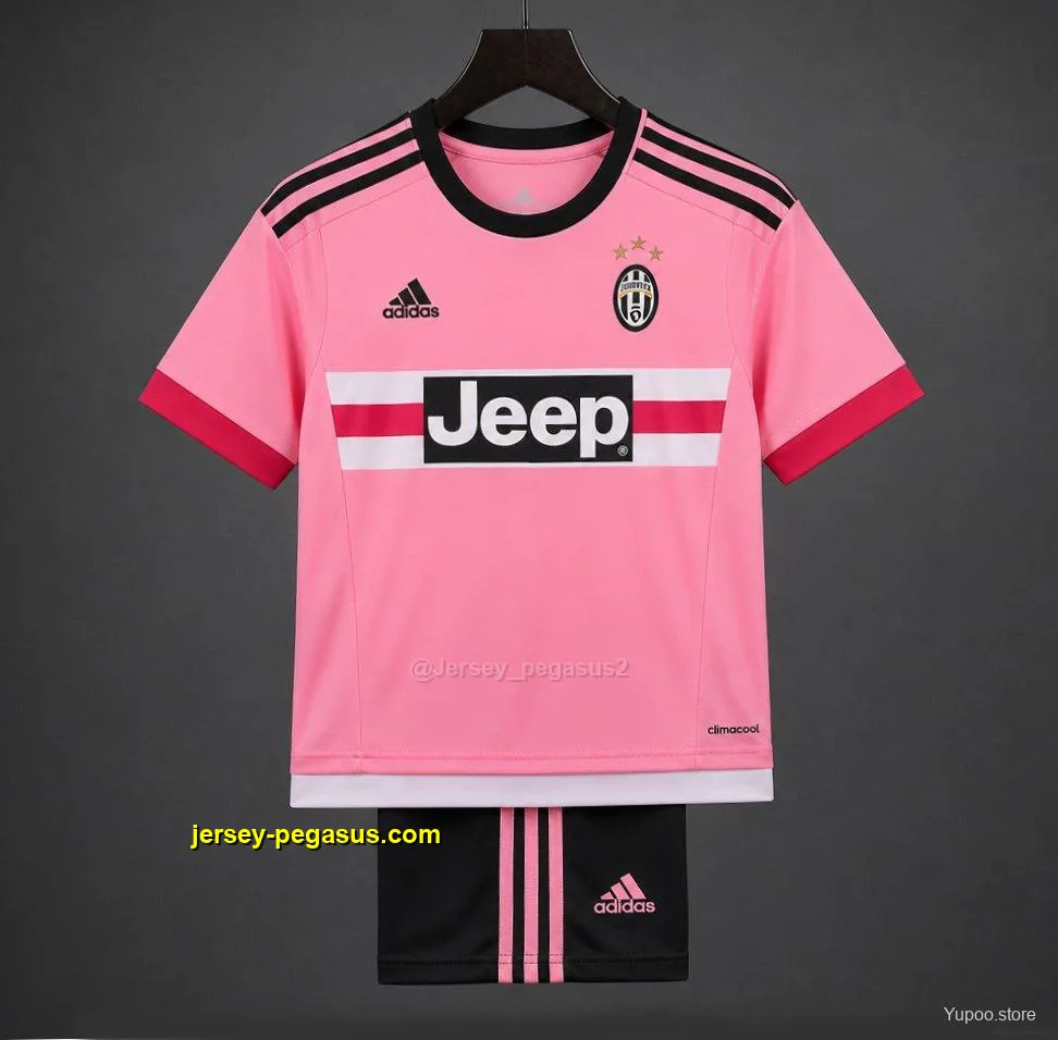 Retro Kids Juventus Away Pink Jersey Retro Kids Juventus Away Pink Jersey