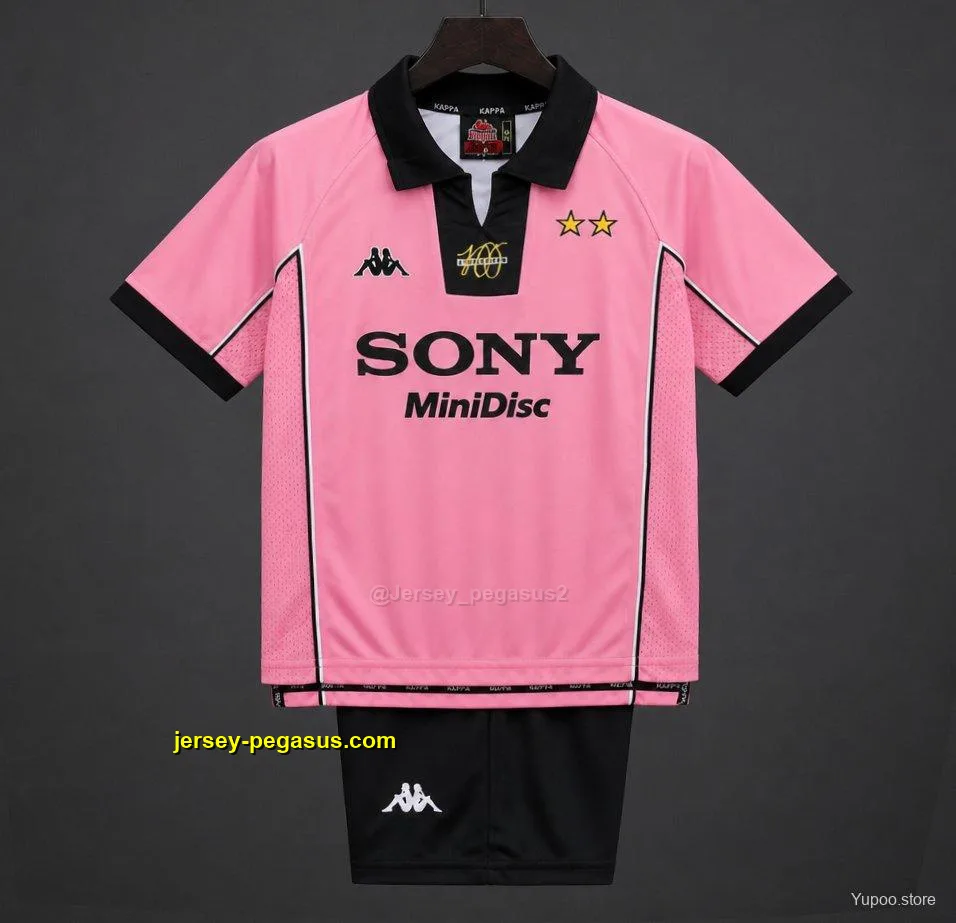 Retro Kids Juventus Pink Away Jersey Retro Kids Juventus Pink Away Jersey