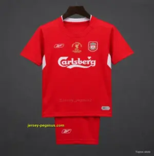 Retro Kids Liverpool Home Jersey