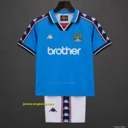 Retro Kids Manchester City Home Jersey