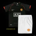 Retro Kids Manchester United Away Black Jersey