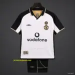 Retro Kids Manchester United Centenary White Reversible Jersey