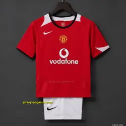 Retro Kids Manchester United Home Jersey
