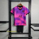 Retro Kids PSG Paris Forth Pink Jersey
