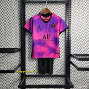 Retro Kids PSG Paris Forth Pink Jersey