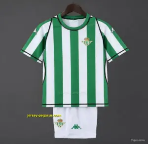 Retro Kids Real Betis Home Jersey