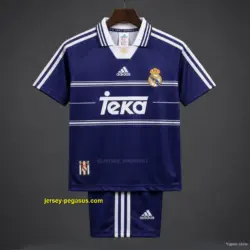 Retro Kids Real Madrid Away Navy Jersey