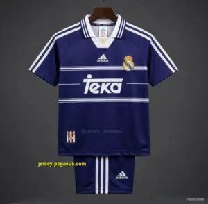Retro Kids Real Madrid Away Navy Jersey