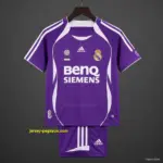 Retro Kids Real Madrid Away Purple Jersey