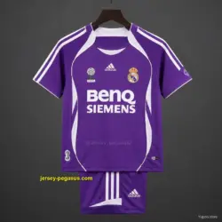 Retro Kids Real Madrid Away Purple Jersey