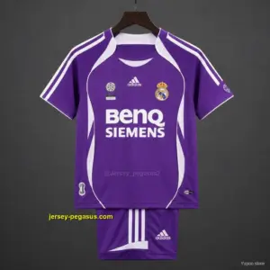 Retro Kids Real Madrid Away Purple Jersey
