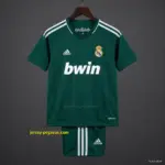 Retro Kids Real Madrid Third Green Jersey