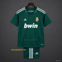 Retro Kids Real Madrid Third Green Jersey