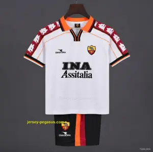 Retro Kids Roma Away Jersey