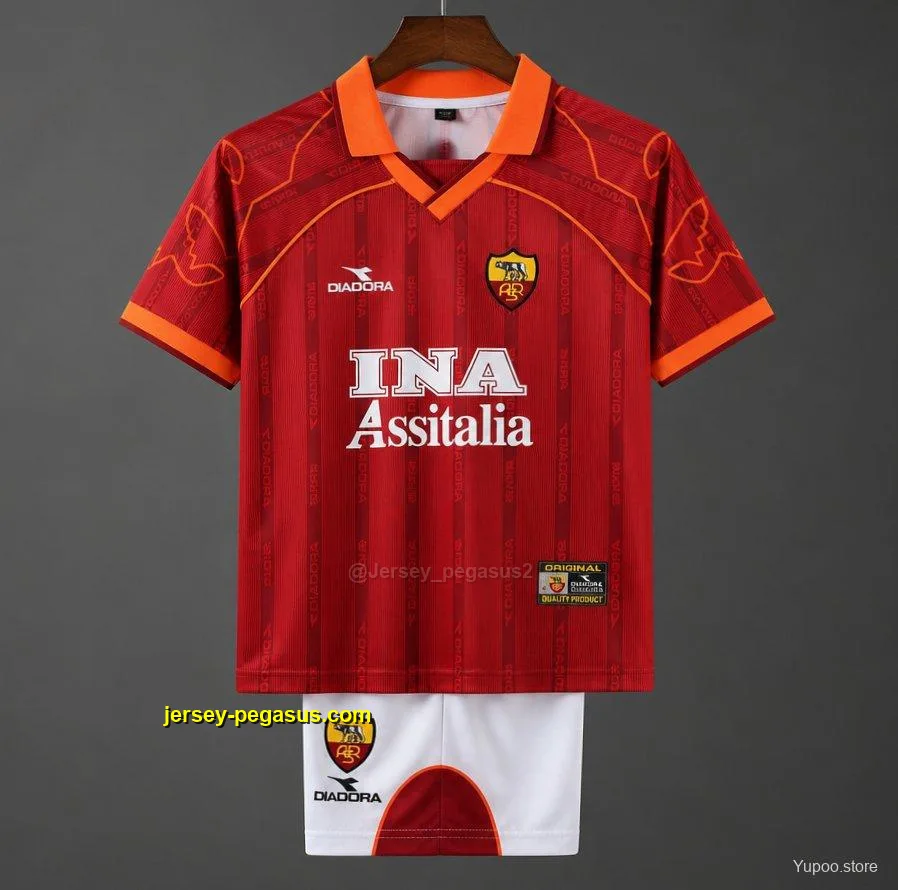 Retro Kids Roma Home Jersey Retro Kids Roma Home Jersey
