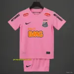 Retro Kids Santos Away Pink Jersey