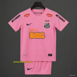 Retro Kids Santos Away Pink Jersey