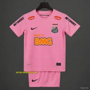 Retro Kids Santos Away Pink Jersey
