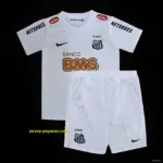 Retro Kids Santos Home White Jersey