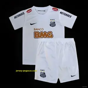 Retro Kids Santos Home White Jersey