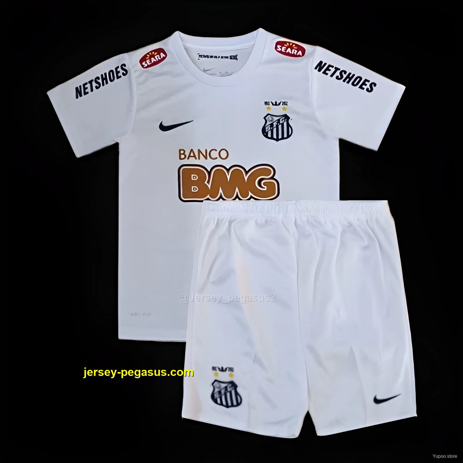 Retro Kids Santos Home White Jersey Retro Kids Santos Home White Jersey
