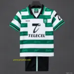 Retro Kids Sporting Lisbon Home Jersey