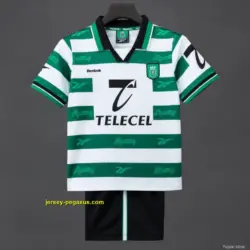 Retro Kids Sporting Lisbon Home Jersey