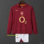 Retro Kids Arsenal Home Long Sleeve Jersey