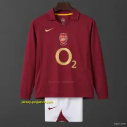 Retro Kids Arsenal Home Long Sleeve Jersey
