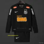 Retro Kids Santos FC Black Long Sleeve Jersey