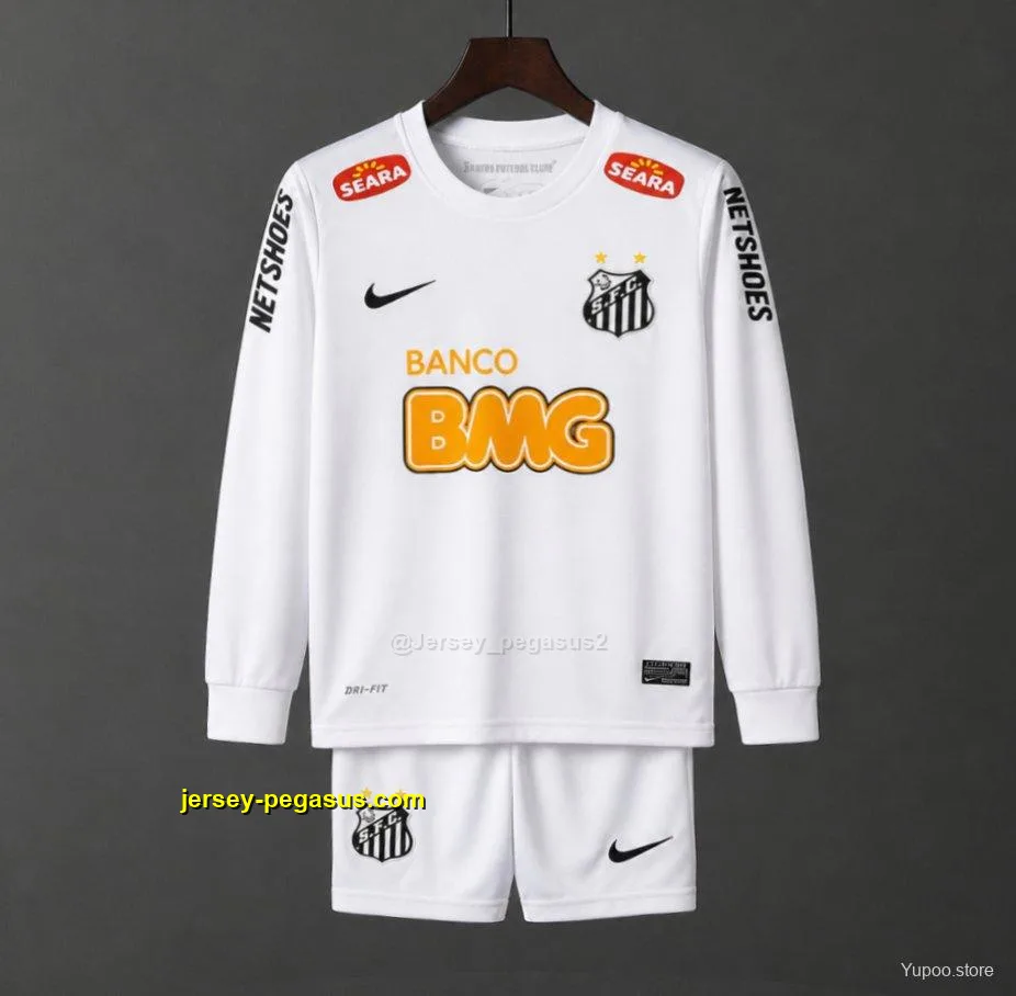 Retro Kids Santos Home Long Sleeve Jersey Retro Kids Santos Home Long Sleeve Jersey