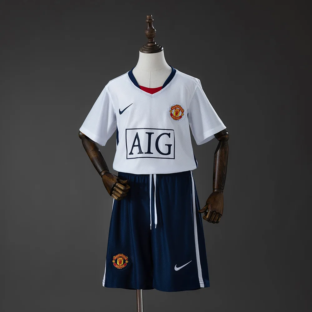 M-U 0809 Away (League Edition) Retro Kids Kit Jersey M-U 0809 Away (League Edition) Retro Kids Kit Jersey