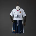 M-U Away (UEFA Champions League) Retro Kids Kit Jersey