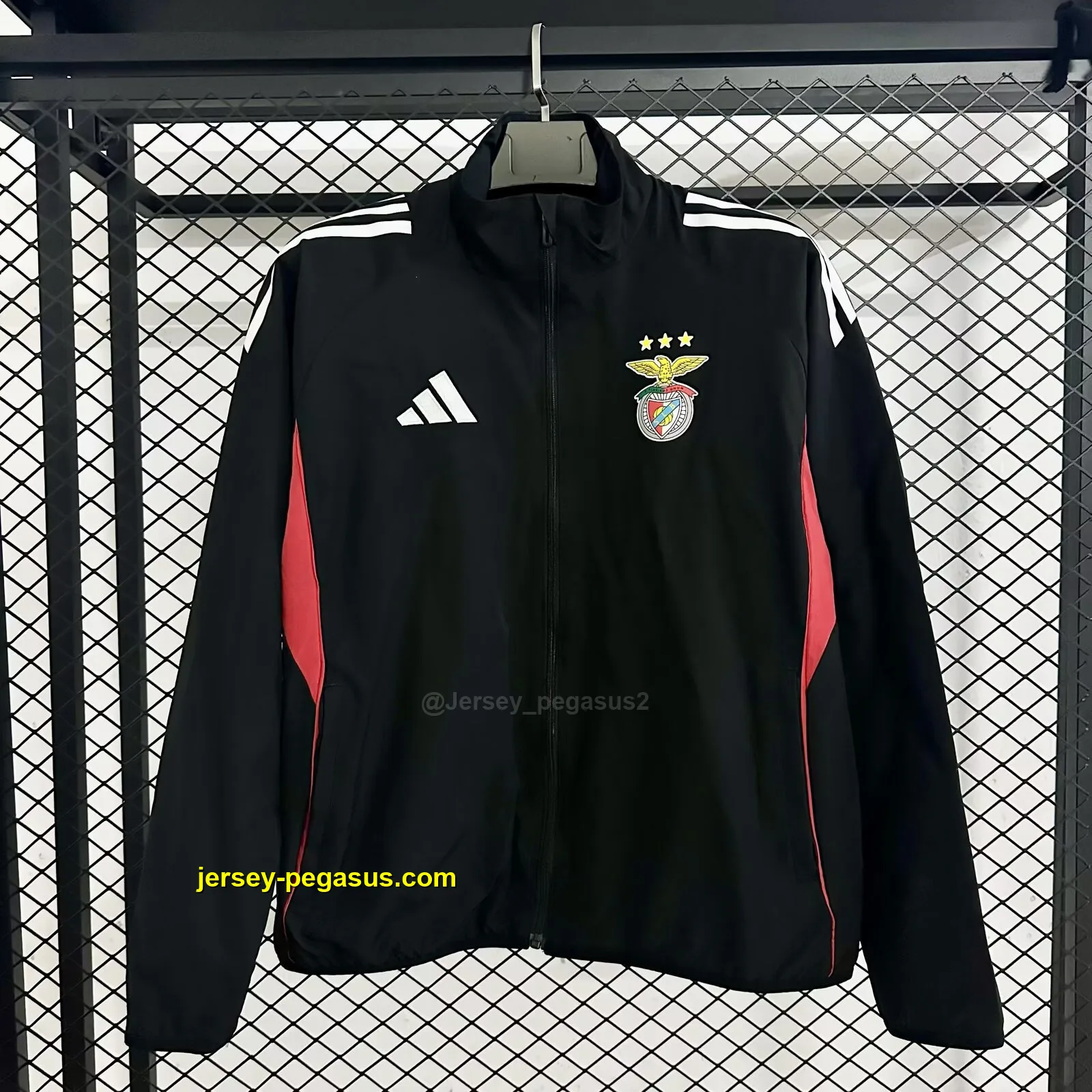 Benfica black windbreaker jacket Benfica black windbreaker jacket
