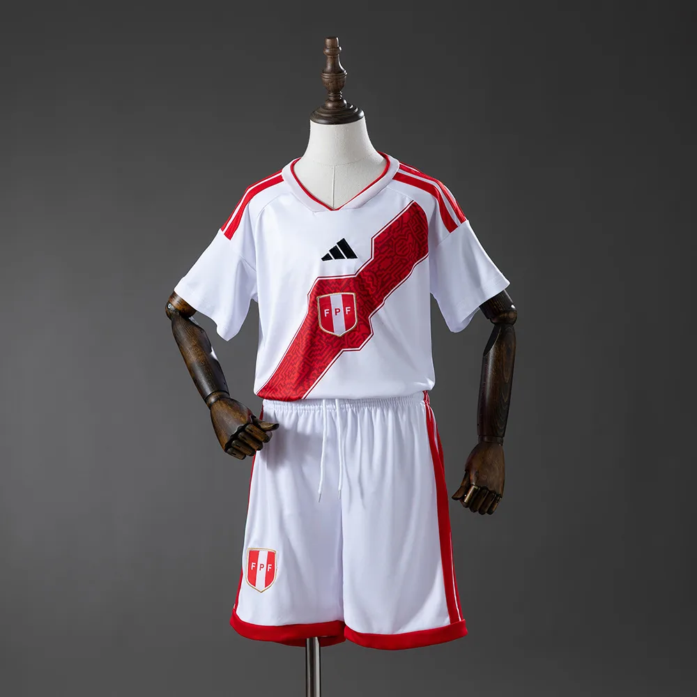 Peru 2026 Home Kids Kit Jersey Peru 2026 Home Kids Kit Jersey