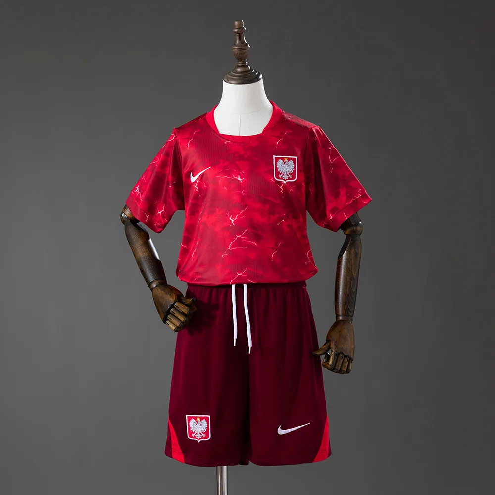Poland 2026 Away Kids Kit Jersey
