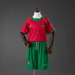Portugal 2004 Home Retro Kids Kit Jersey