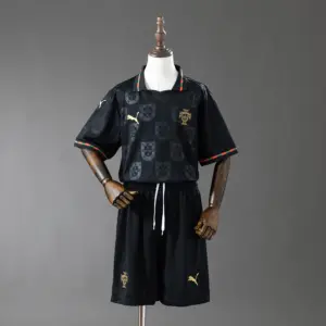 Portugal 2026 Black Kids Kit Jersey