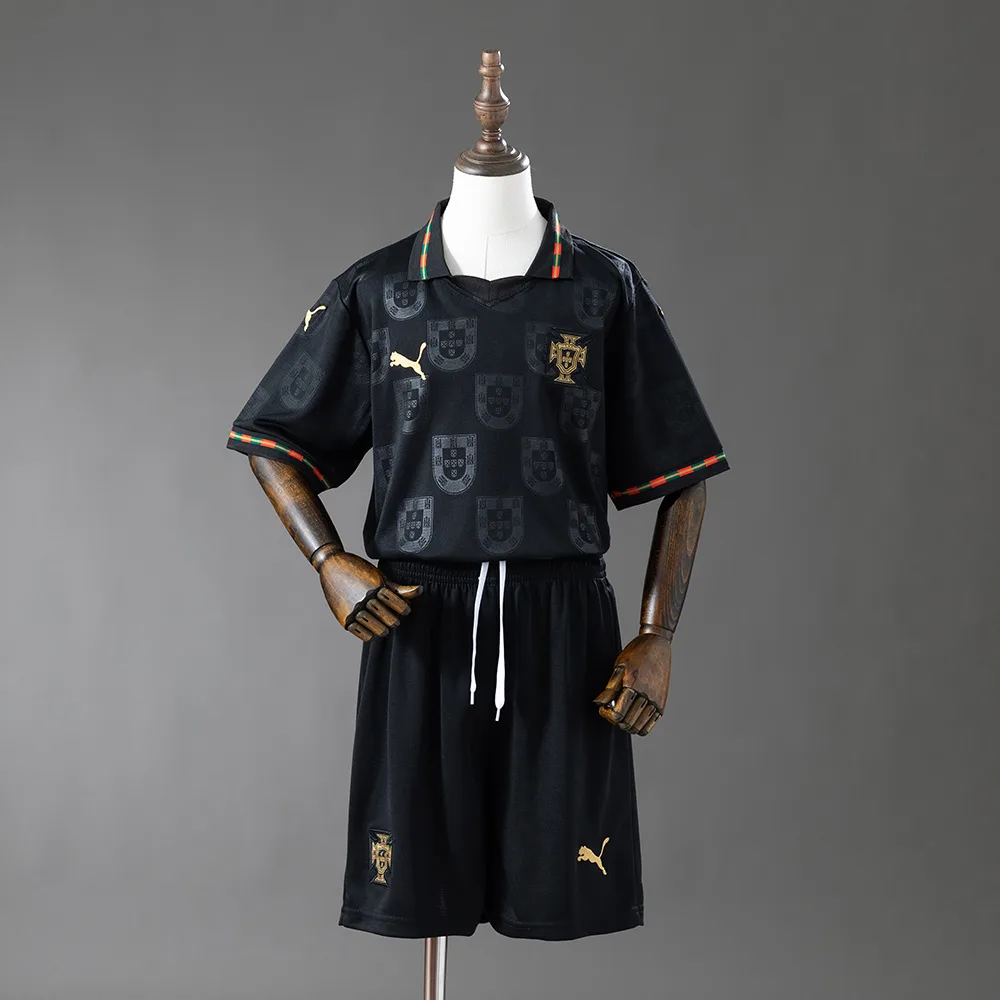 Portugal 2026 Black Kids Kit Jersey