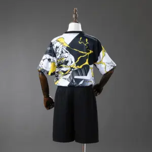 Real Madrid Avengers - Pre-Match (Black and White) Kids kit Jerseys