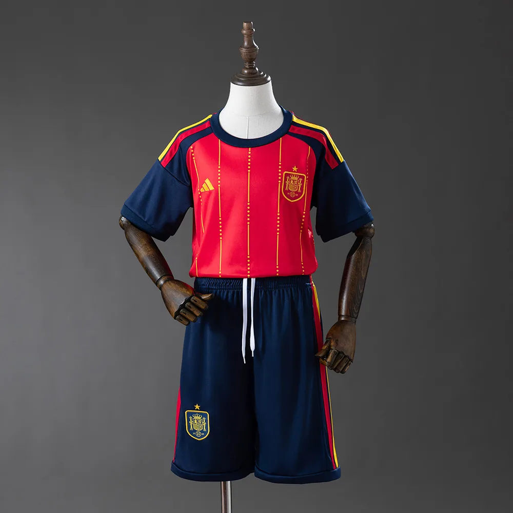 Spain 2026 Home Kids Kit Jersey Spain 2026 Home Kids Kit Jersey