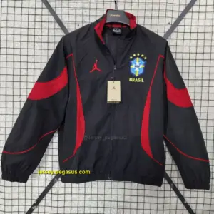 Brazil 2026 black windbreaker jacket