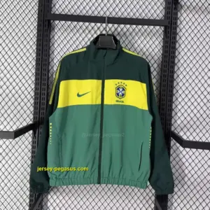 Brazil 2026 green windbreaker jacket